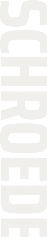 a sideways Schroeder logo variation with bold font