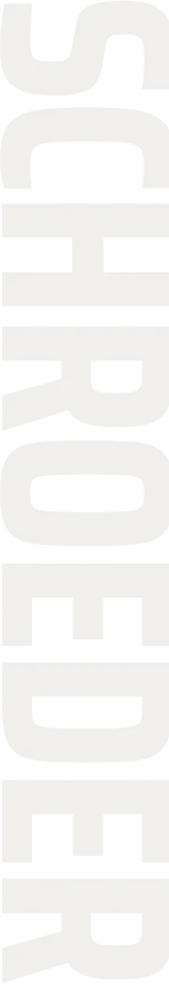 a sideways Schroeder logo variation